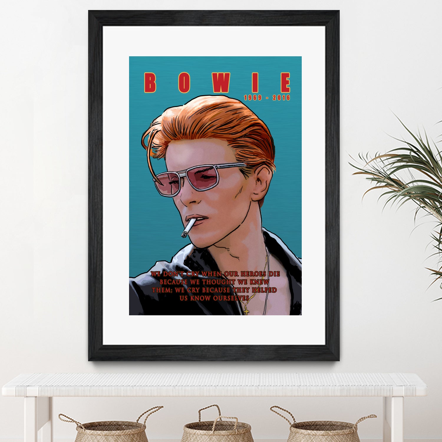 Bowie: Memento mori by Dan Avenell on GIANT ART - blue digital painting