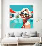 SWIMMING POOL by Sauter Claudia on GIANT ART - blue digital painting