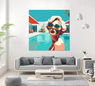 SWIMMING POOL by Sauter Claudia on GIANT ART - blue digital painting