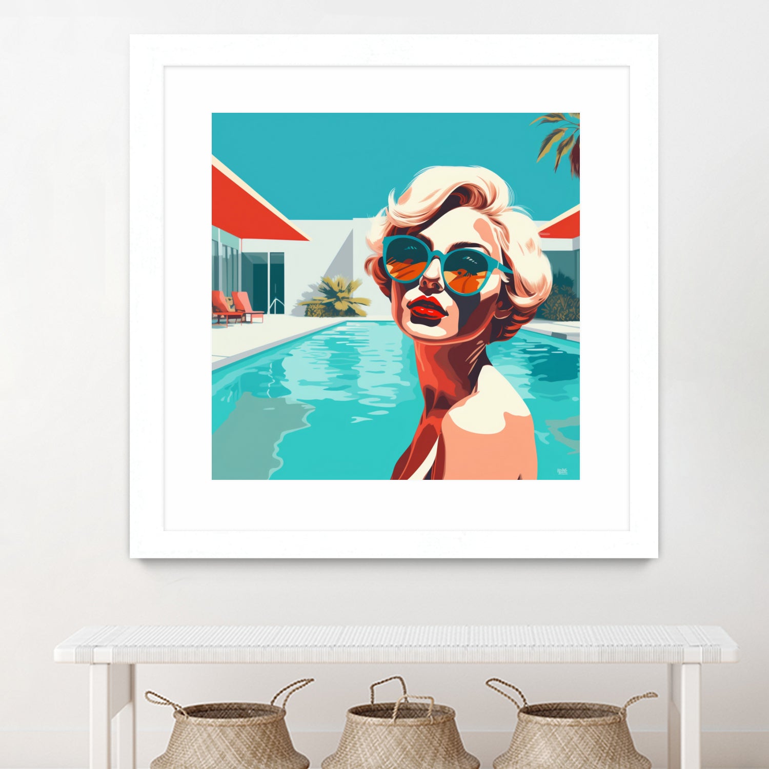 SWIMMING POOL by Sauter Claudia on GIANT ART - blue digital painting