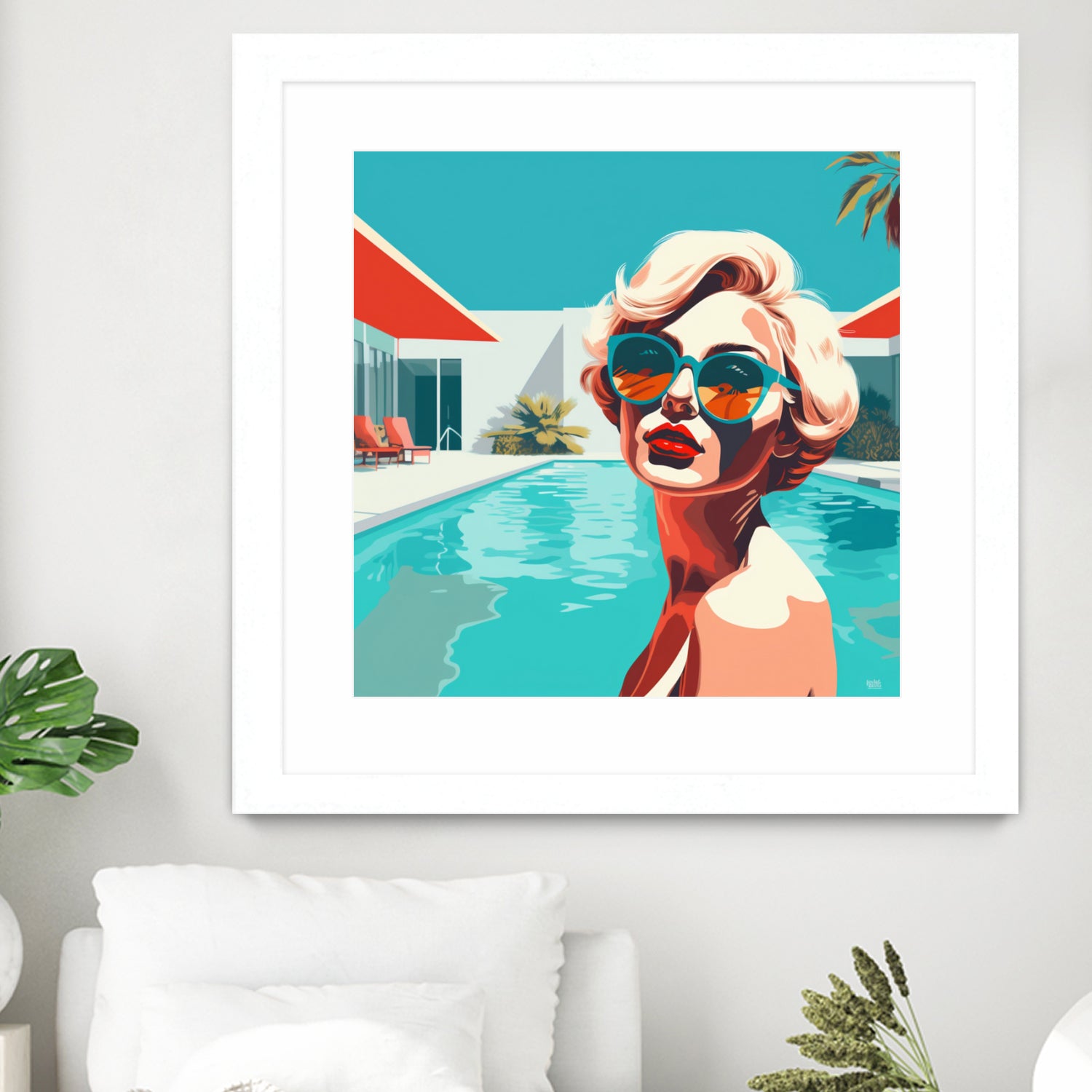 SWIMMING POOL by Sauter Claudia on GIANT ART - blue digital painting