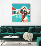 SWIMMING POOL by Sauter Claudia on GIANT ART - blue digital painting