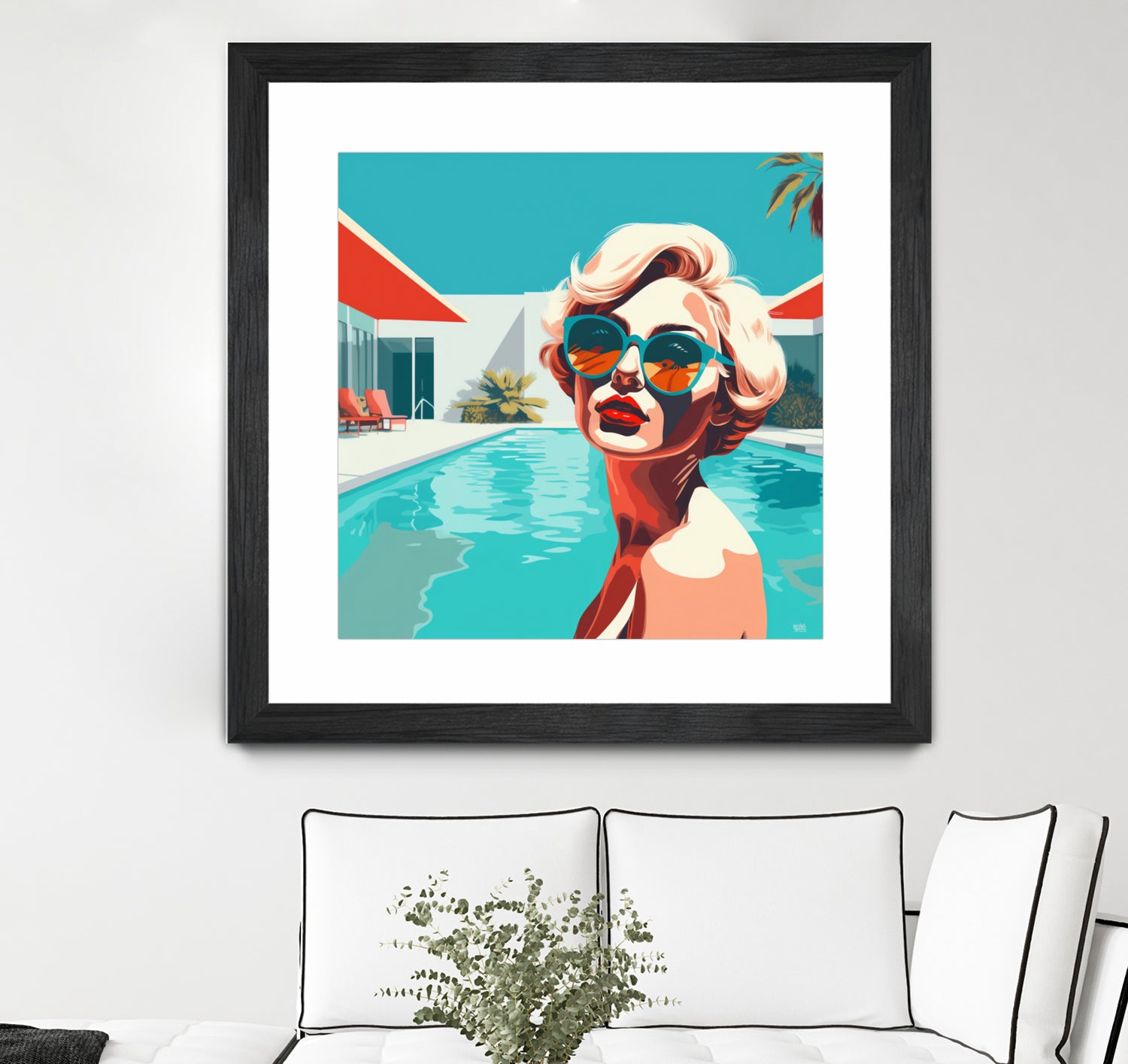 SWIMMING POOL by Sauter Claudia on GIANT ART - blue digital painting