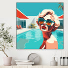 SWIMMING POOL by Sauter Claudia on GIANT ART - blue digital painting