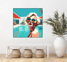 SWIMMING POOL by Sauter Claudia on GIANT ART - blue digital painting