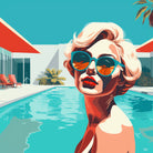 SWIMMING POOL by Sauter Claudia on GIANT ART - blue digital painting