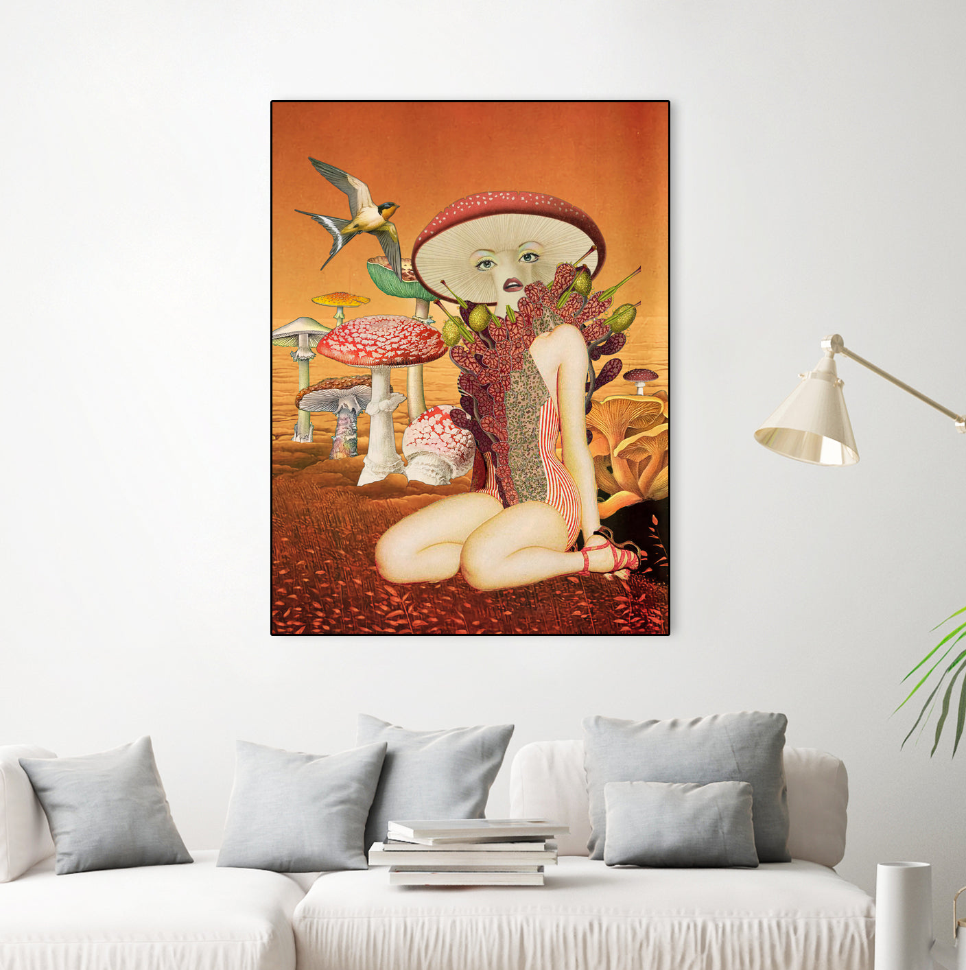 funky fungus by Julia Lillard on GIANT ART - orange photo manipulation