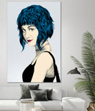 Ramona Flowers by Paola Morpheus on GIANT ART - blue digital painting