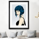 Ramona Flowers by Paola Morpheus on GIANT ART - blue digital painting