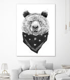 Wild bear by Solti Balázs on GIANT ART - white digital drawing