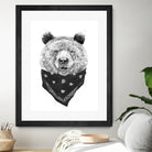 Wild bear by Solti Balázs on GIANT ART - white digital drawing