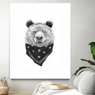 Wild bear by Solti Balázs on GIANT ART - white digital drawing