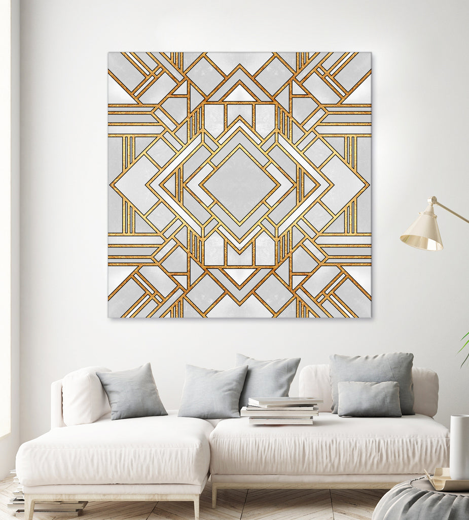 Art Deco 1 by Elisabeth Fredriksson on GIANT ART - white mixed media