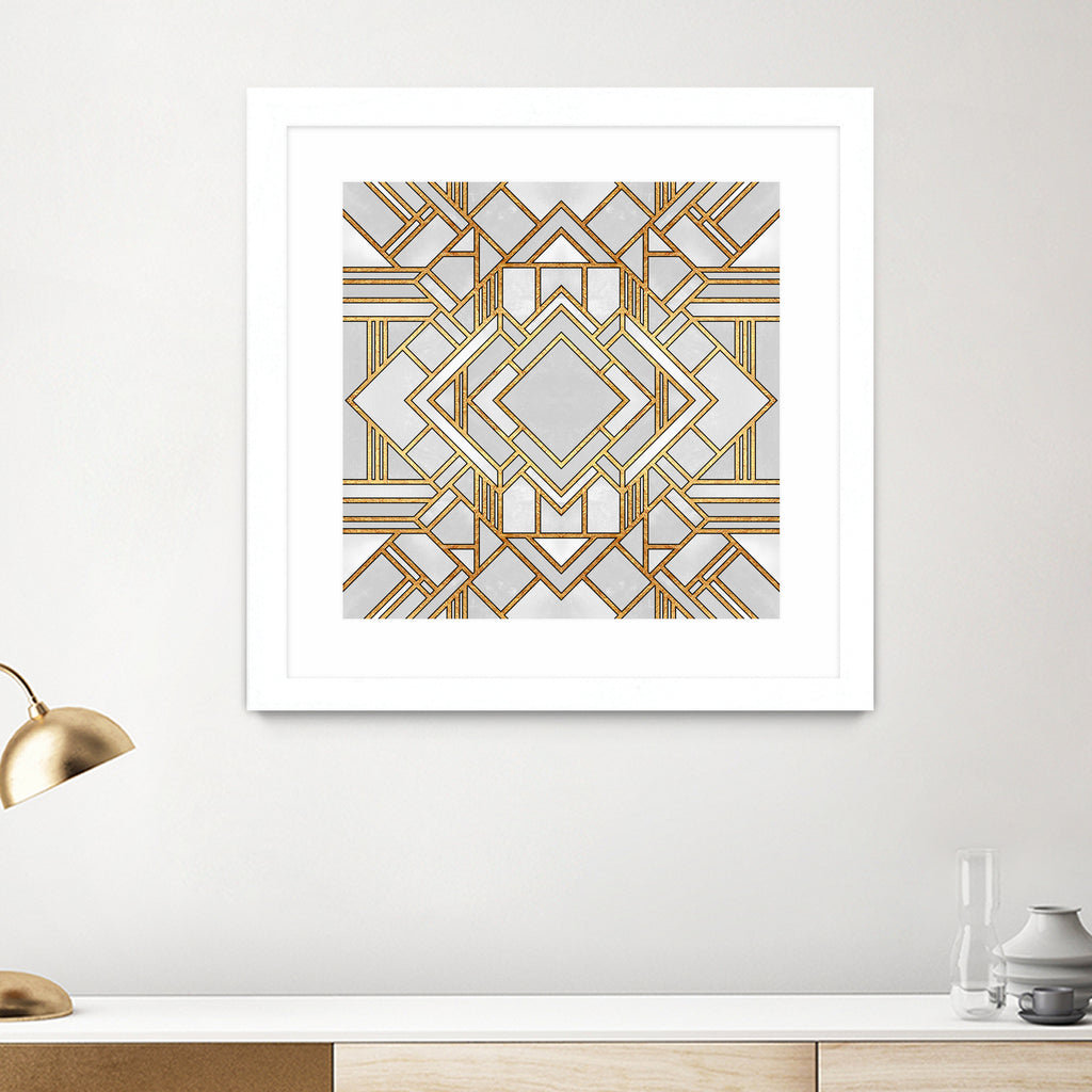 Art Deco 1 by Elisabeth Fredriksson on GIANT ART - white mixed media