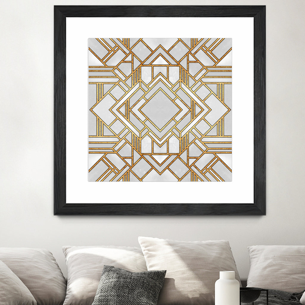 Art Deco 1 by Elisabeth Fredriksson on GIANT ART - white mixed media