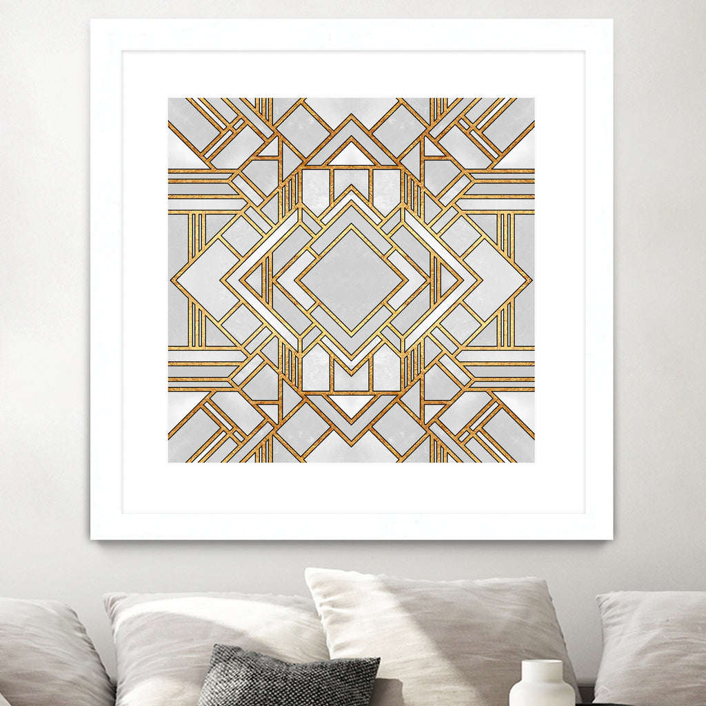 Art Deco 1 by Elisabeth Fredriksson on GIANT ART - white mixed media