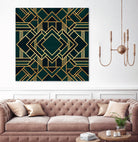 Art Deco 2 by Elisabeth Fredriksson on GIANT ART - green mixed media