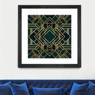 Art Deco 2 by Elisabeth Fredriksson on GIANT ART - green mixed media