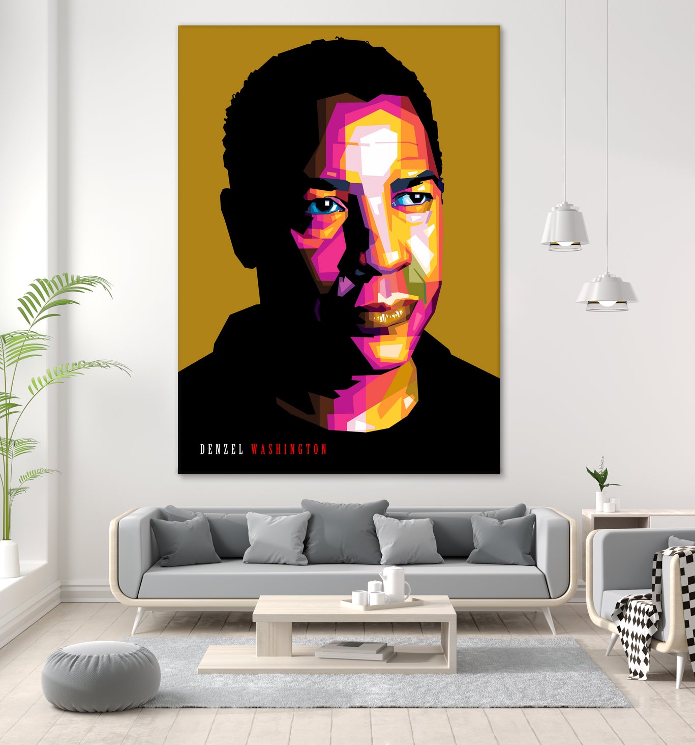 Denzel Washington by Sherlock Wijaya on GIANT ART - white photo illustration