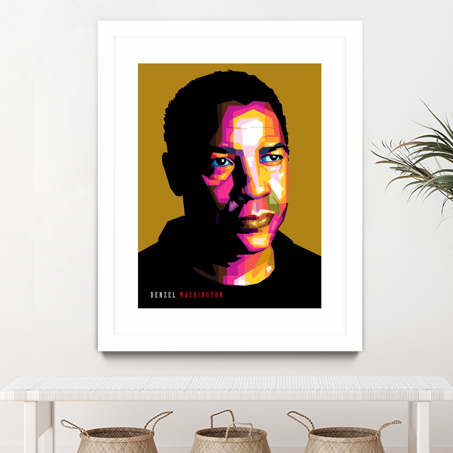 Denzel Washington by Sherlock Wijaya on GIANT ART - white photo illustration