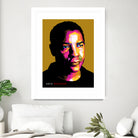 Denzel Washington by Sherlock Wijaya on GIANT ART - white photo illustration