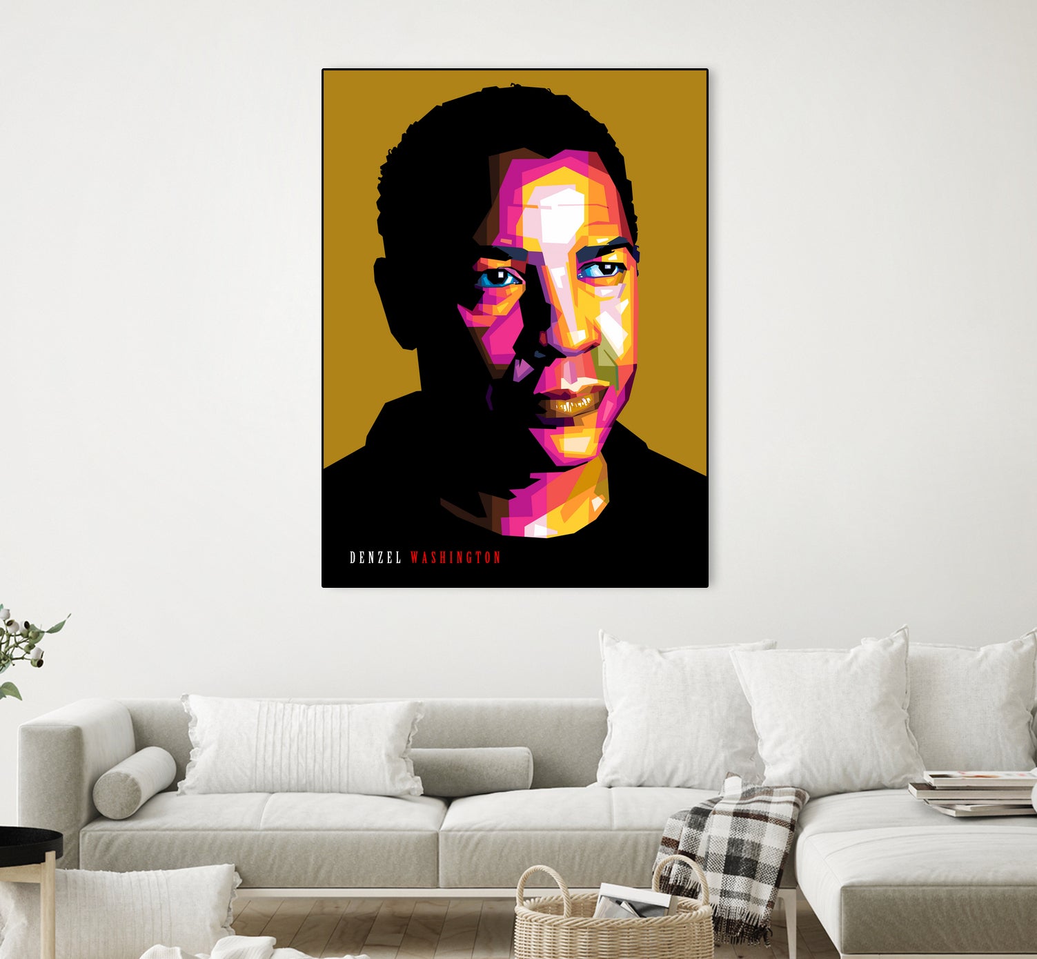 Denzel Washington by Sherlock Wijaya on GIANT ART - white photo illustration