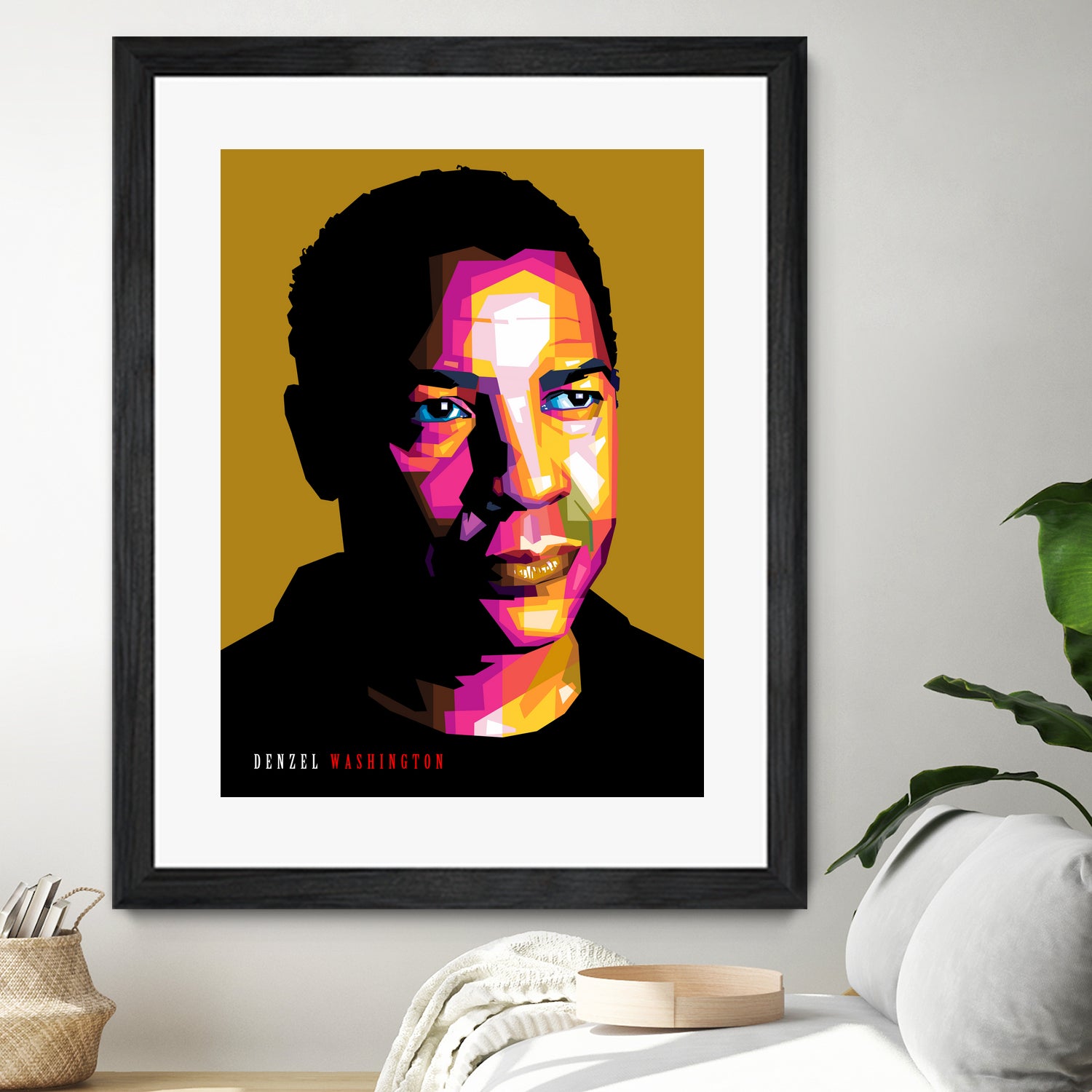 Denzel Washington by Sherlock Wijaya on GIANT ART - white photo illustration