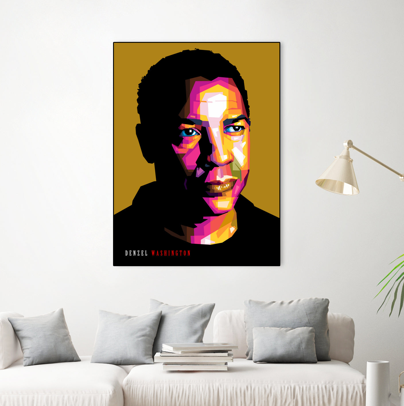 Denzel Washington by Sherlock Wijaya on GIANT ART - white photo illustration