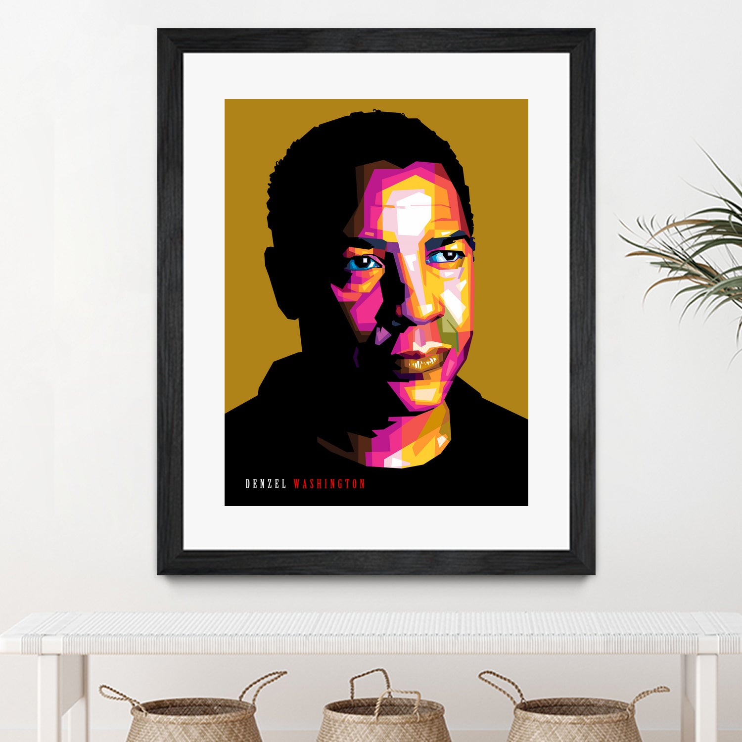 Denzel Washington by Sherlock Wijaya on GIANT ART - white photo illustration