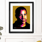 Denzel Washington by Sherlock Wijaya on GIANT ART - white photo illustration