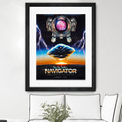 Flight of the Navigator Inspired Retro Poster by Barrett Biggers on GIANT ART - black vector illustration