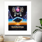 Flight of the Navigator Inspired Retro Poster by Barrett Biggers on GIANT ART - black vector illustration