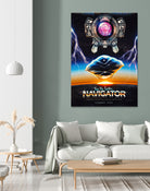 Flight of the Navigator Inspired Retro Poster by Barrett Biggers on GIANT ART - black vector illustration