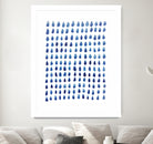 RAINDROPS by austeja platukyte on GIANT ART - blue digital painting