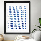 RAINDROPS by austeja platukyte on GIANT ART - blue digital painting