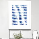 RAINDROPS by austeja platukyte on GIANT ART - blue digital painting