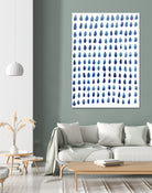 RAINDROPS by austeja platukyte on GIANT ART - blue digital painting