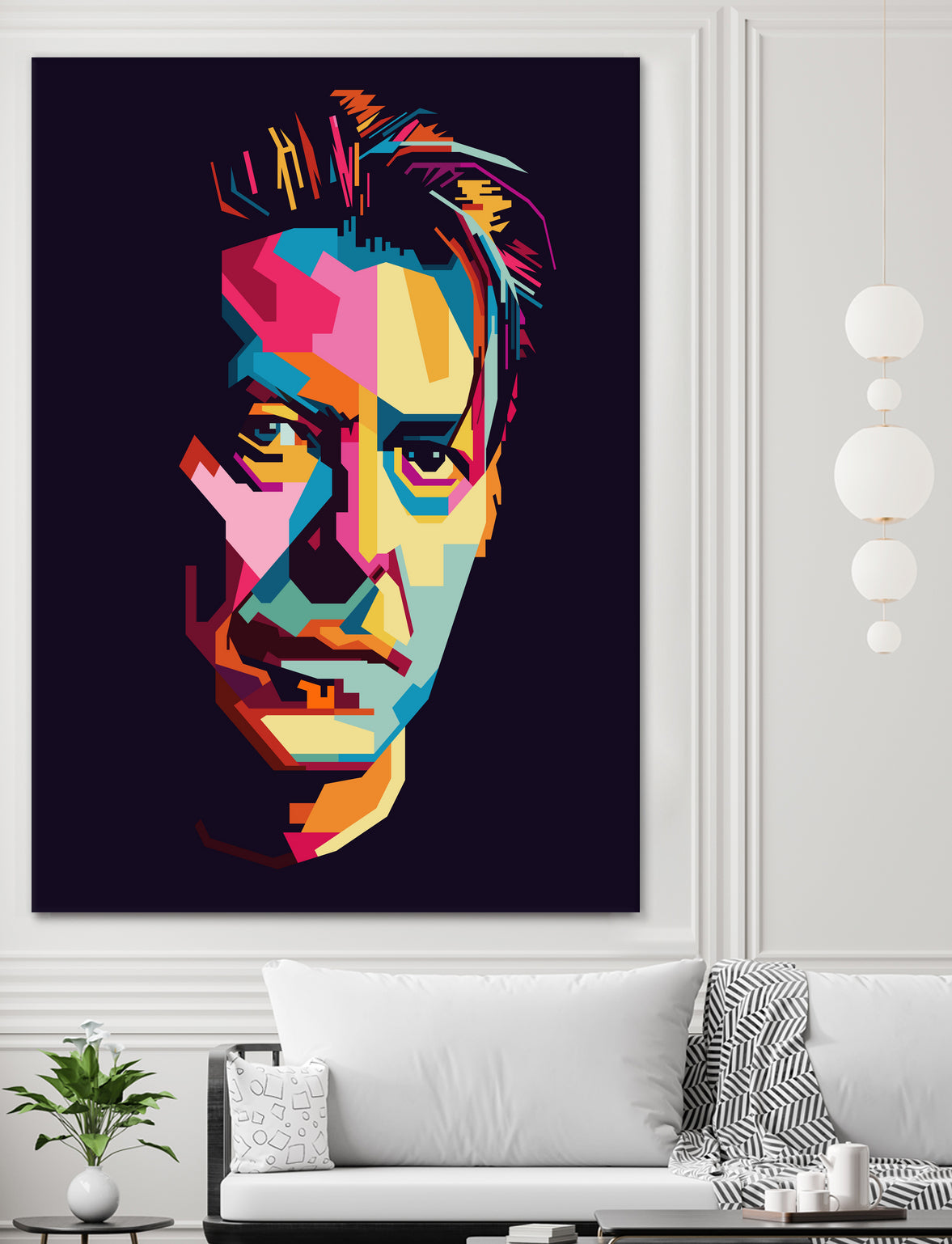 DAVID BOWIE Pop Art WPAP by Karinne Pyrena on GIANT ART - black digital drawing