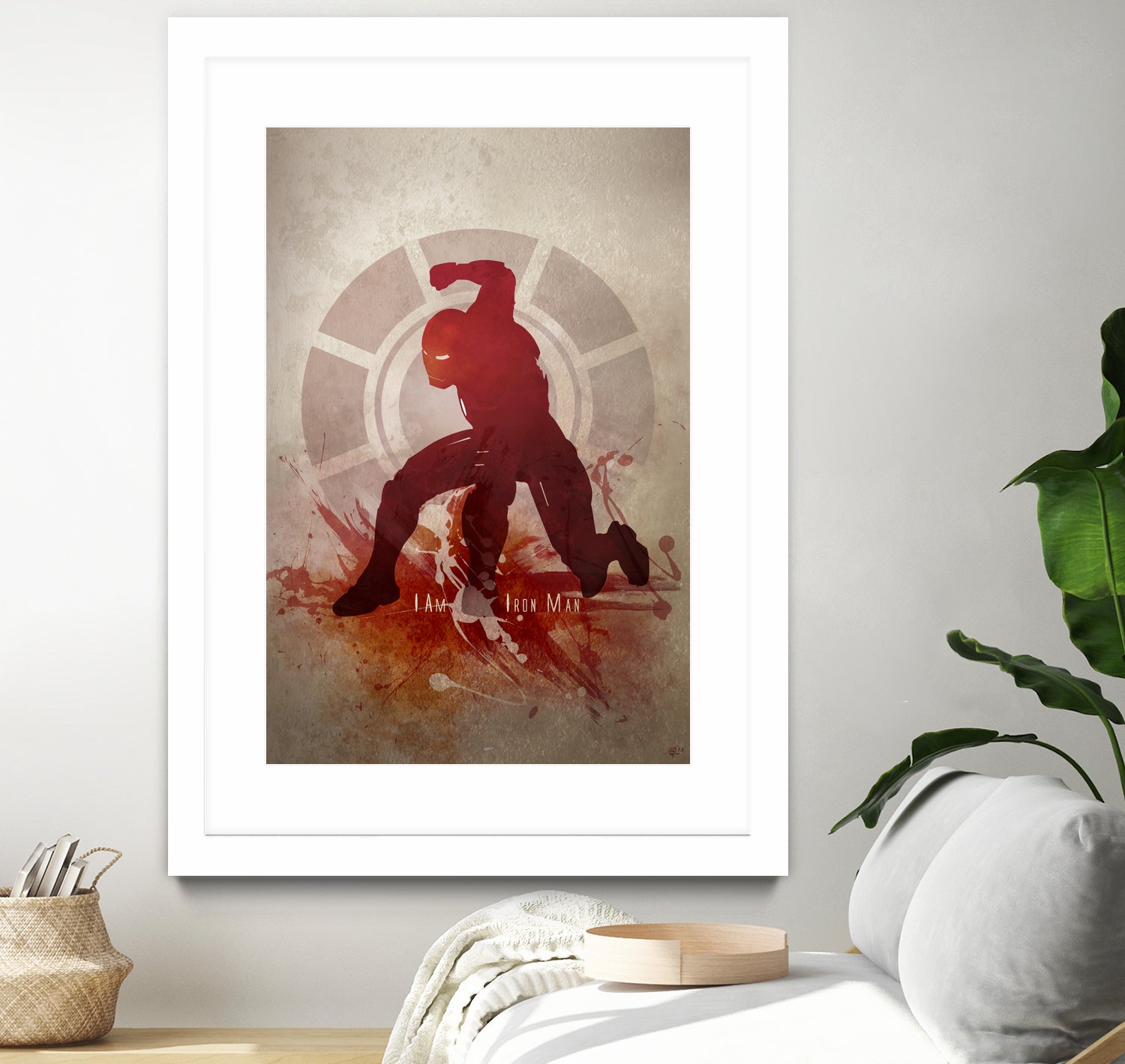 I Am Iron Man' by Anthony Genuardi on GIANT ART - red digital painting