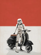 VESPA TROOOPER by Vin Zzep on GIANT ART - white digital painting