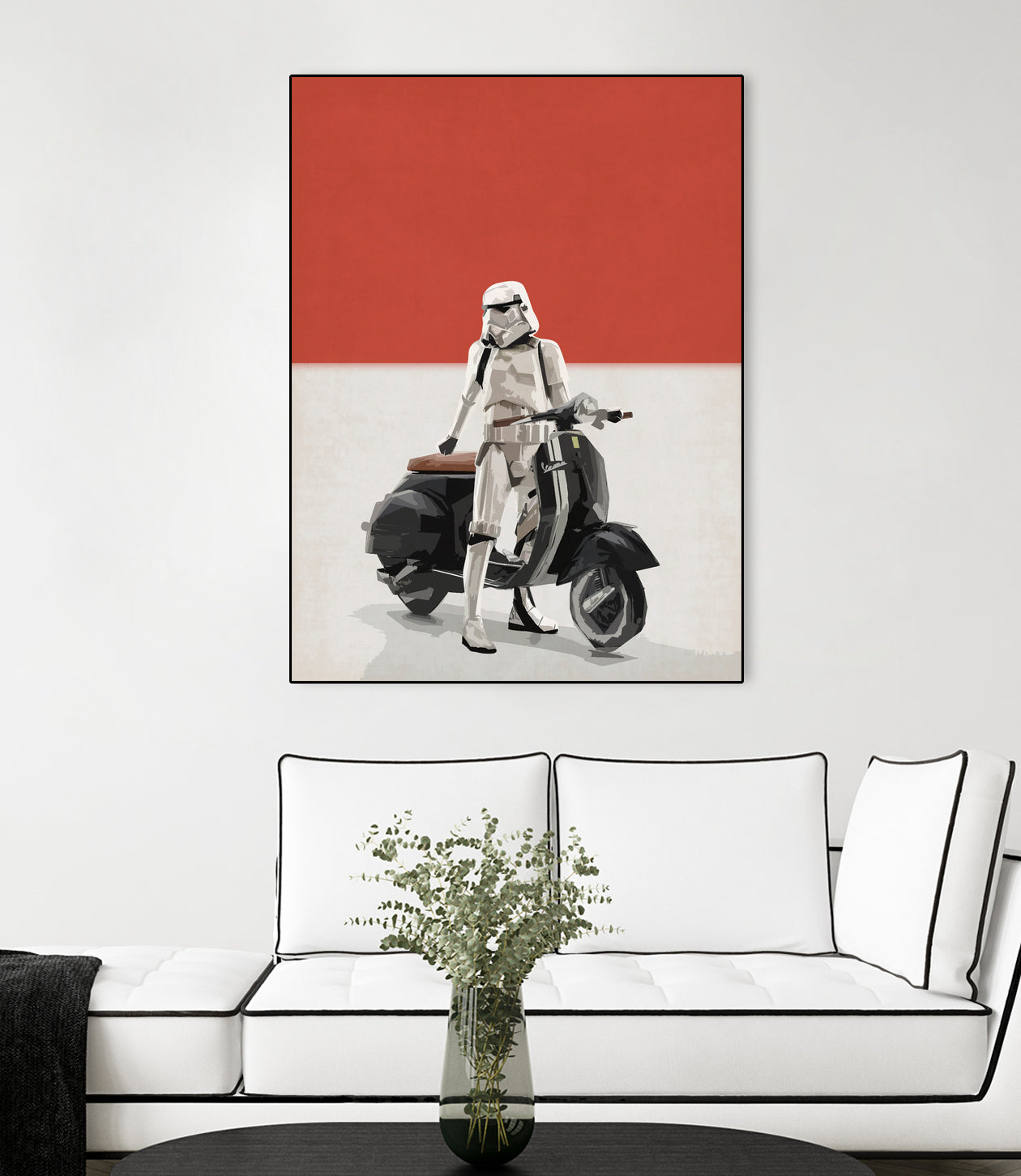 VESPA TROOOPER by Vin Zzep on GIANT ART - white digital painting