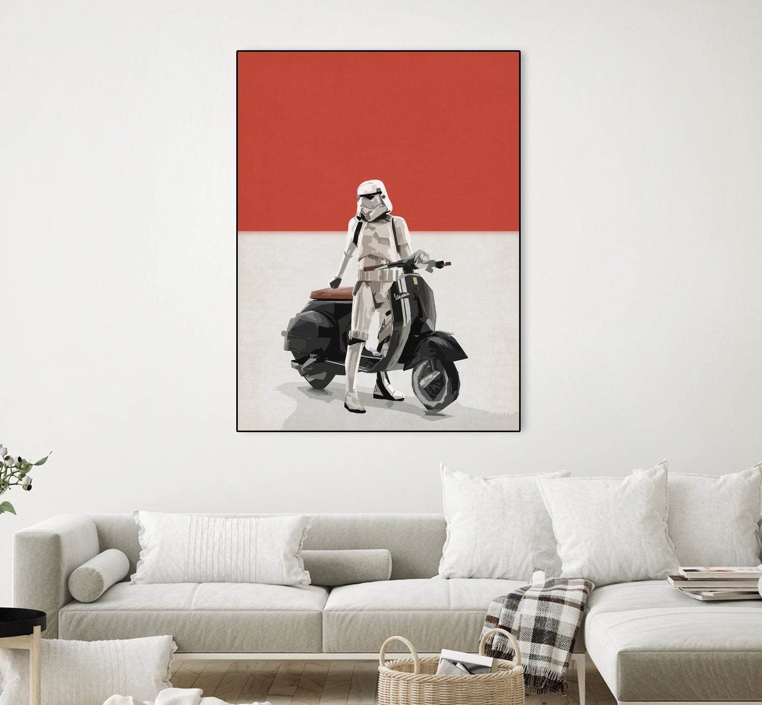 VESPA TROOOPER by Vin Zzep on GIANT ART - white digital painting