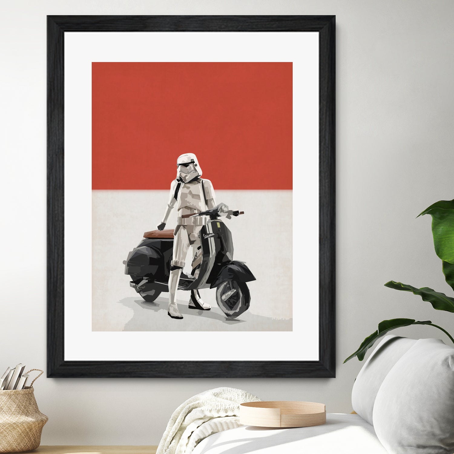 VESPA TROOOPER by Vin Zzep on GIANT ART - white digital painting