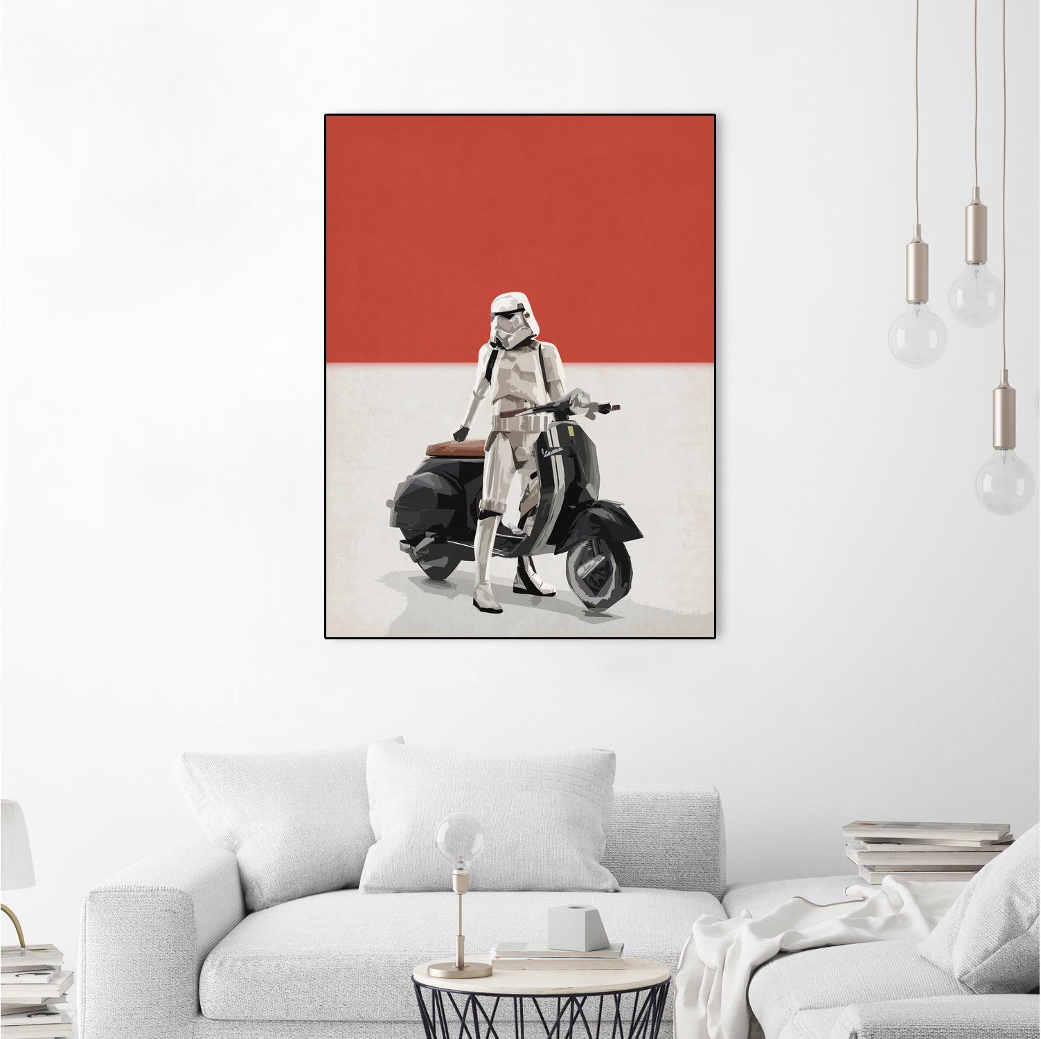 VESPA TROOOPER by Vin Zzep on GIANT ART - white digital painting