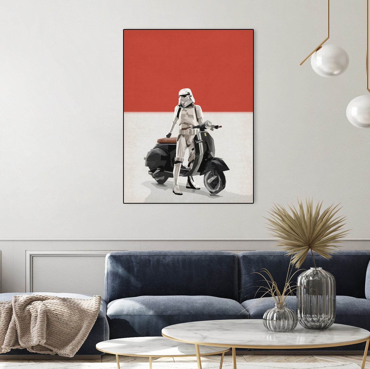 VESPA TROOOPER by Vin Zzep on GIANT ART - white digital painting