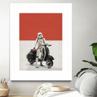 VESPA TROOOPER by Vin Zzep on GIANT ART - white digital painting