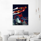 Marvel: Spider-Man and Iron Man by Dan Avenell on GIANT ART - black digital drawing