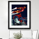 Marvel: Spider-Man and Iron Man by Dan Avenell on GIANT ART - black digital drawing