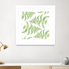 Fern pattern by Polina Ganzina on GIANT ART - white mixed media