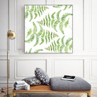 Fern pattern by Polina Ganzina on GIANT ART - white mixed media